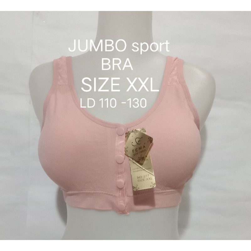 Jumbo sport Bra (483)size XXL  kisaran LD 110 -130 BH crop Top