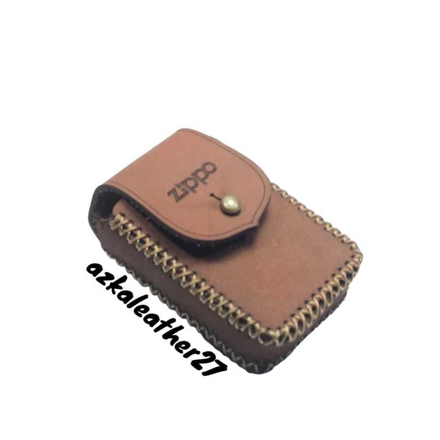 case zippo-cover zippo-sarung zippo-wadah zippo kulit asli