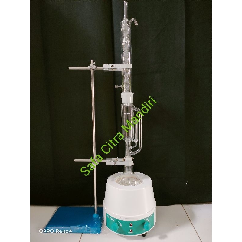 Soxhlet Extraktor Full Set /Soxhlet Extraktor Lengkap Pyrex