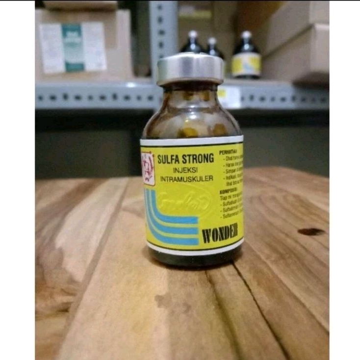 Sulfa Strong 20ml Injeksi Obat Diare Mencret Sapi Kambing Domba Babi Ayam Unggas