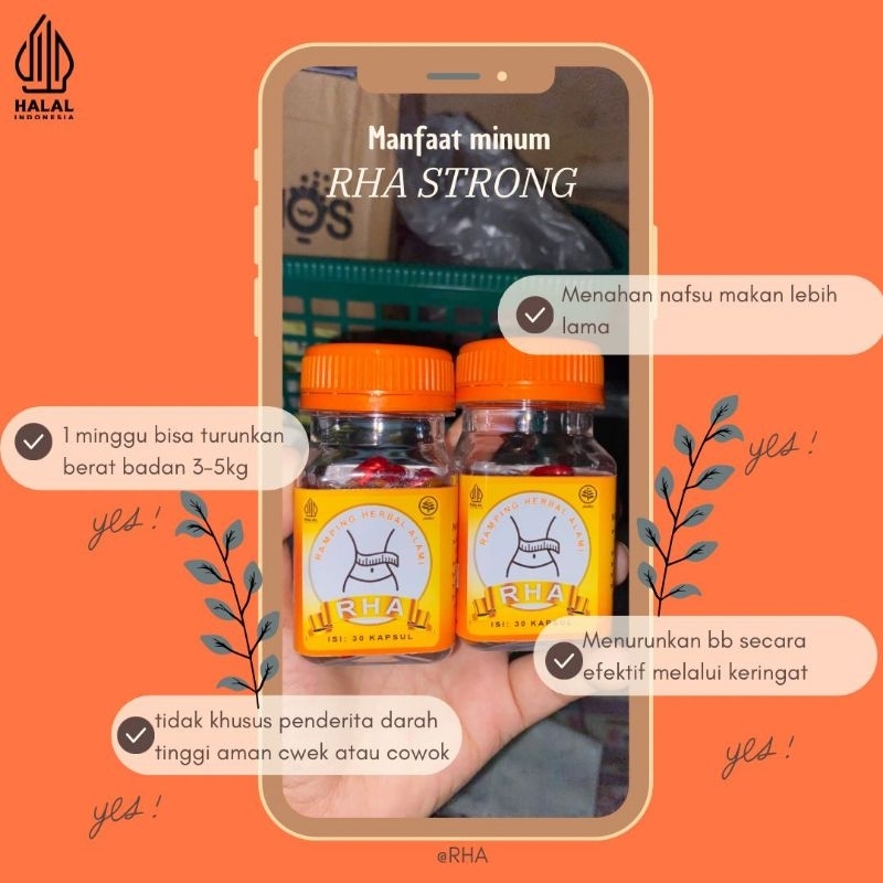 ❤️PAKET RESELLER 3 BOTOL RHA STRONG PELANGSING ❤️