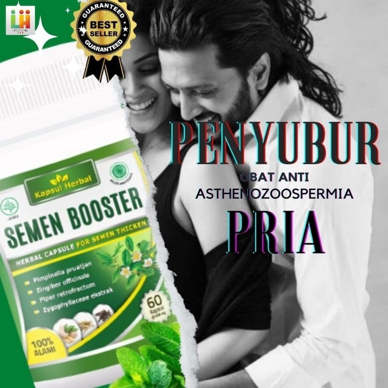 SEMEN BOOSTER Asli Original Obat Herbal Pengetal Penyubur sperma Pria Isi 60 Capsule