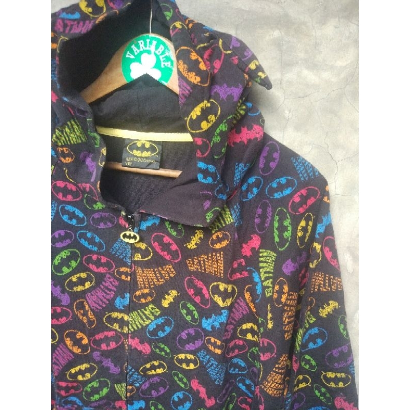 sweater hoodie zip batman dc.comics full print size S konds 9/10
