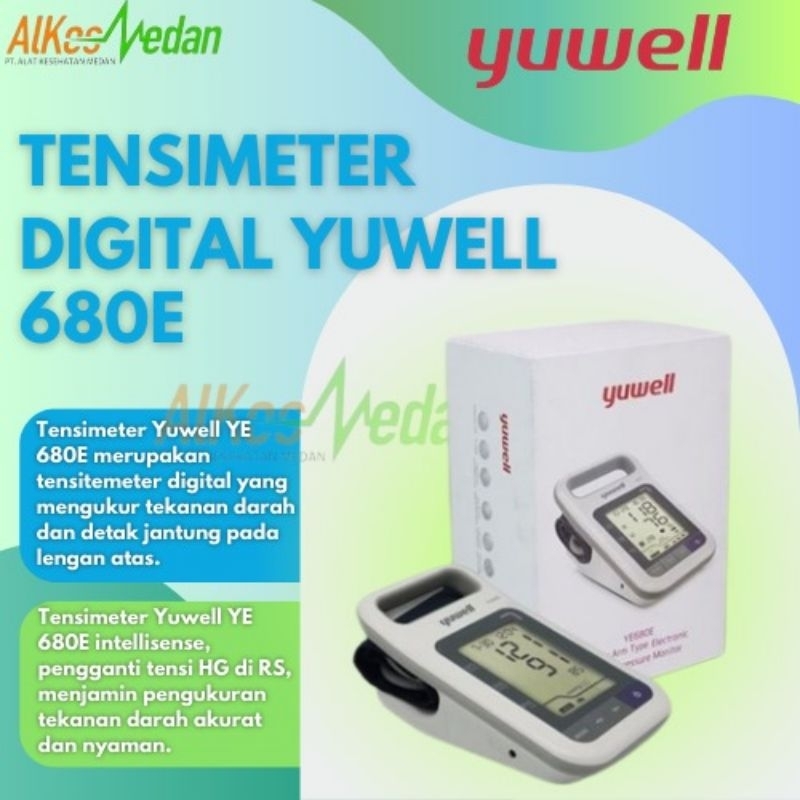 TENSIMETER DIGITAL YUWELL YE 680E/TENSI DIGITAL YUWELL ALKES MEDAN