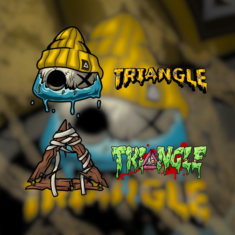 

Stiker set Triangle