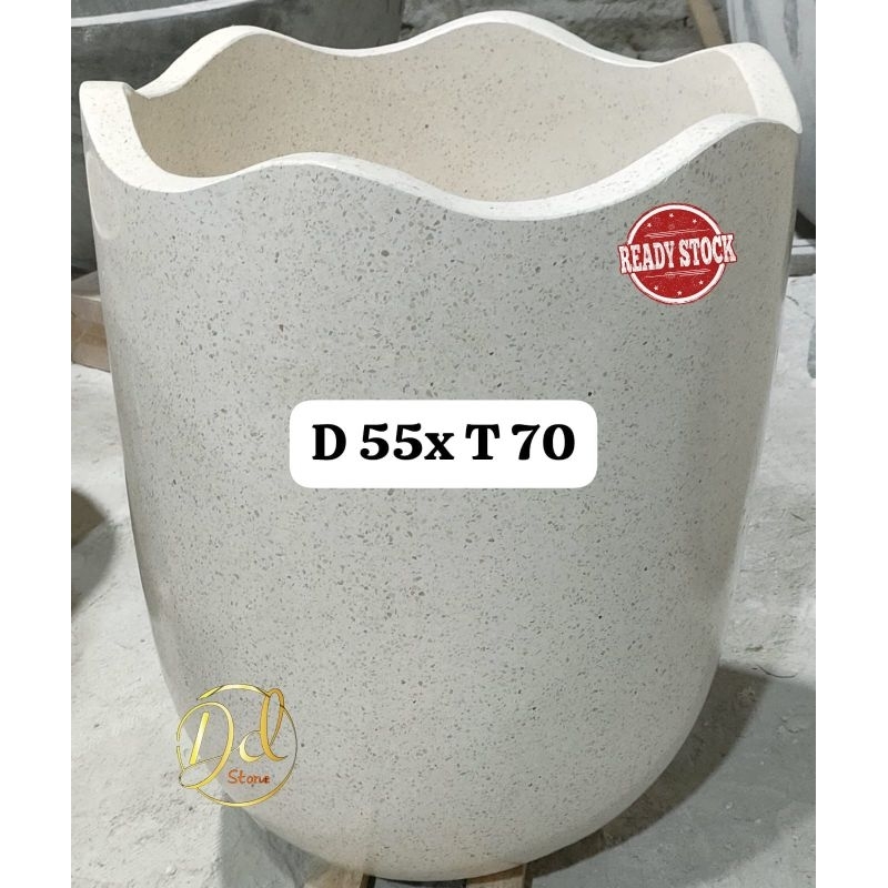 Bak Mandi Teraso Model Gentong / Gentong Kamar Mandi Minimalis / Estetik / free packing kayu