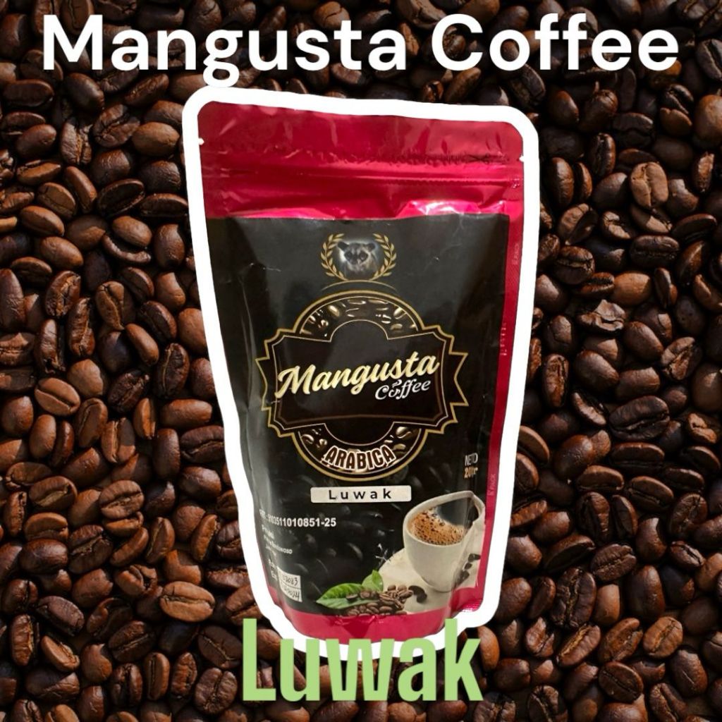 

Kopi Arabika Luwak Coffee Mangusta Bubuk 200g- Halus