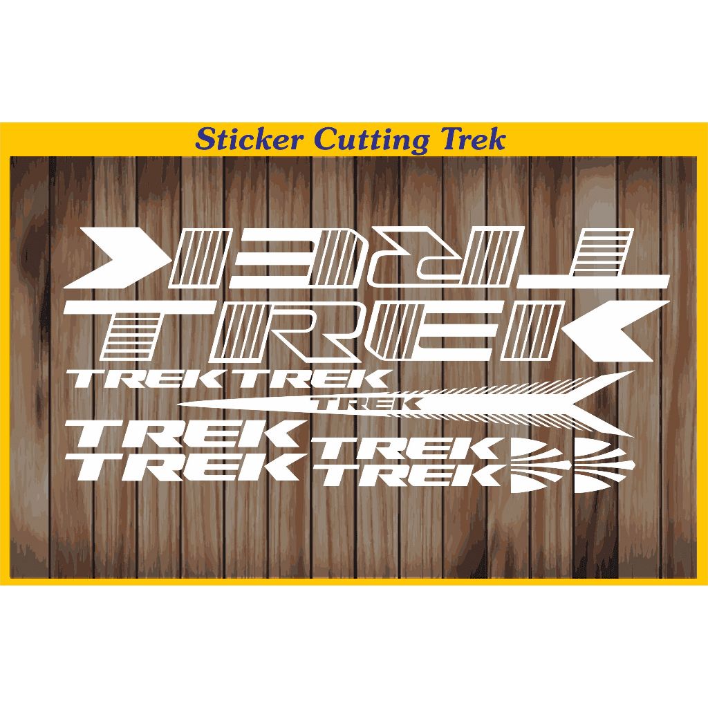 sticker cutting frame sepeda trek