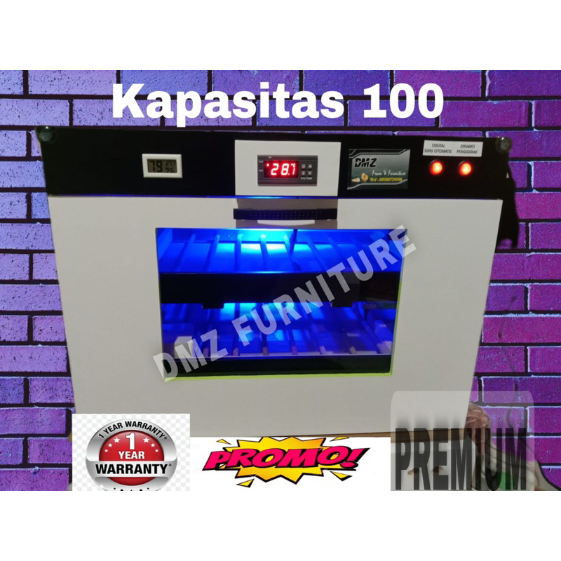 Digital Mesin Tetas Telur Kap-100 Butir Tetas Telur Burung Ayam Bebek