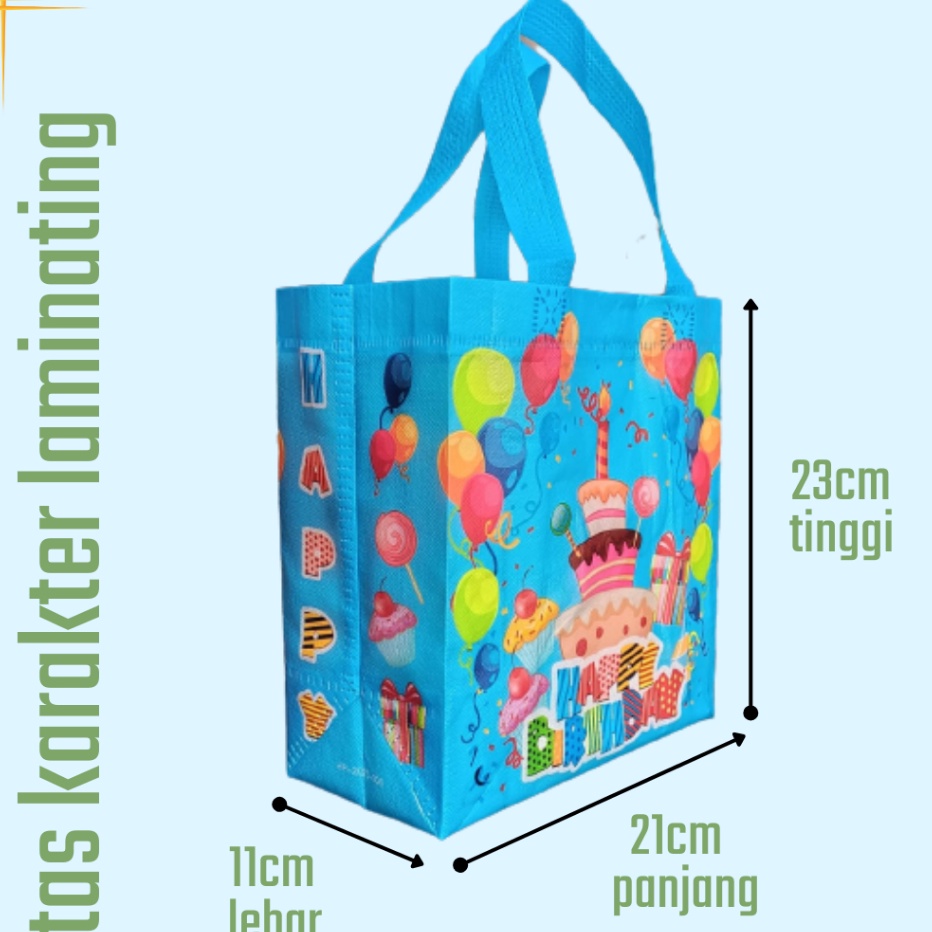 

Harga Terendah Produk Berkualitas Tinggi Tas box karakter laminasi uk 22x11x23 per pack 1pcs