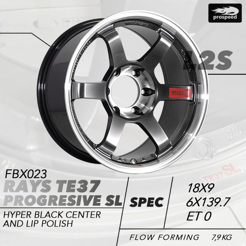 velg te37 progressive ring 18 lebar 9 et 0 hblp