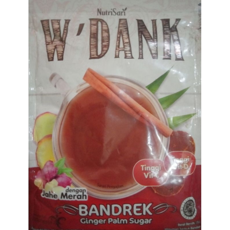 

wedang wdank bandrek nutrisari per renceng isi 10 sachet