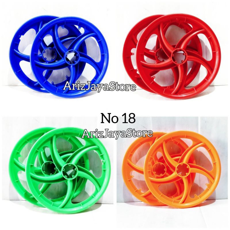 1 Stell Velg 18 Klewang Bintang Sepeda Bmx + Alat Komplit Merk Jaguar