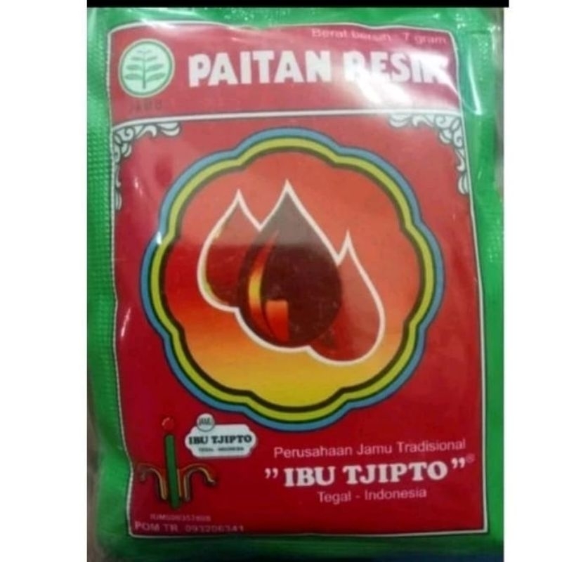 

JAMU PAITAN RESIK(CAP IBU TJIPTO)