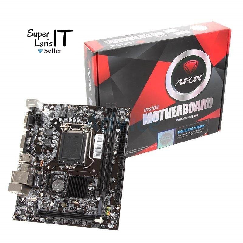 Afox Motherboard B250 LGA 1151 DDR4 support m.2 NVMe proc gen 6 7 8 9