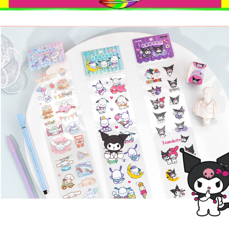 

STIKER PANJANG 750 SANRIO | STIKER JURNALING | DIARY STICKER | STICKER GELAS BOTOL MINUM LUCU | KUROMI | MELODY | HELLO KITTY | STIKER PET | KMK