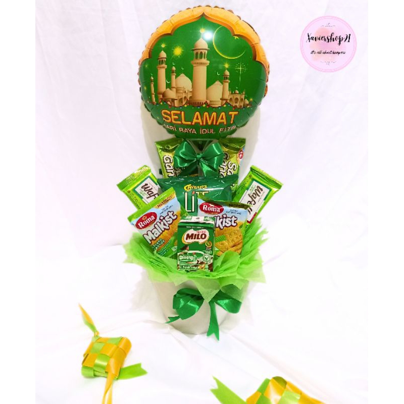Balon Snack Lebaran / Balon Pot Snack / Parcel Lebaran