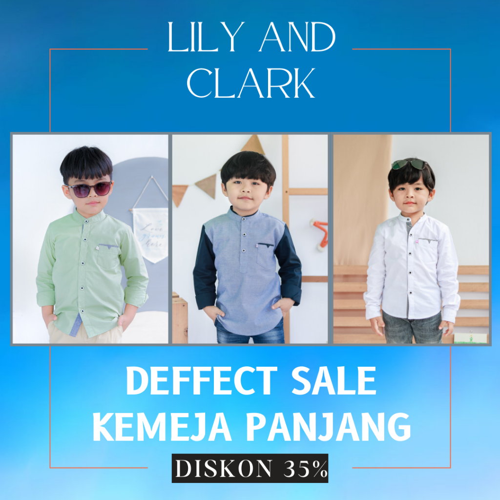 ( DEFECT/REJECT ) KEMEJA ANAK LENGAN PANJANG LILY AND CLARK