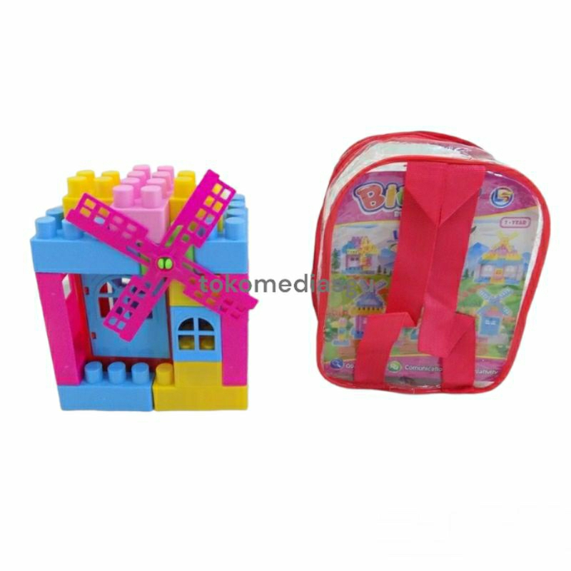 Kreatif Block Mini Kincir Tas Lego