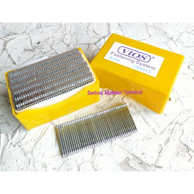 

1000 PCS ST 38 Mata Paku Beton Tembak Angin Isi Staples ST38 1000 pcs