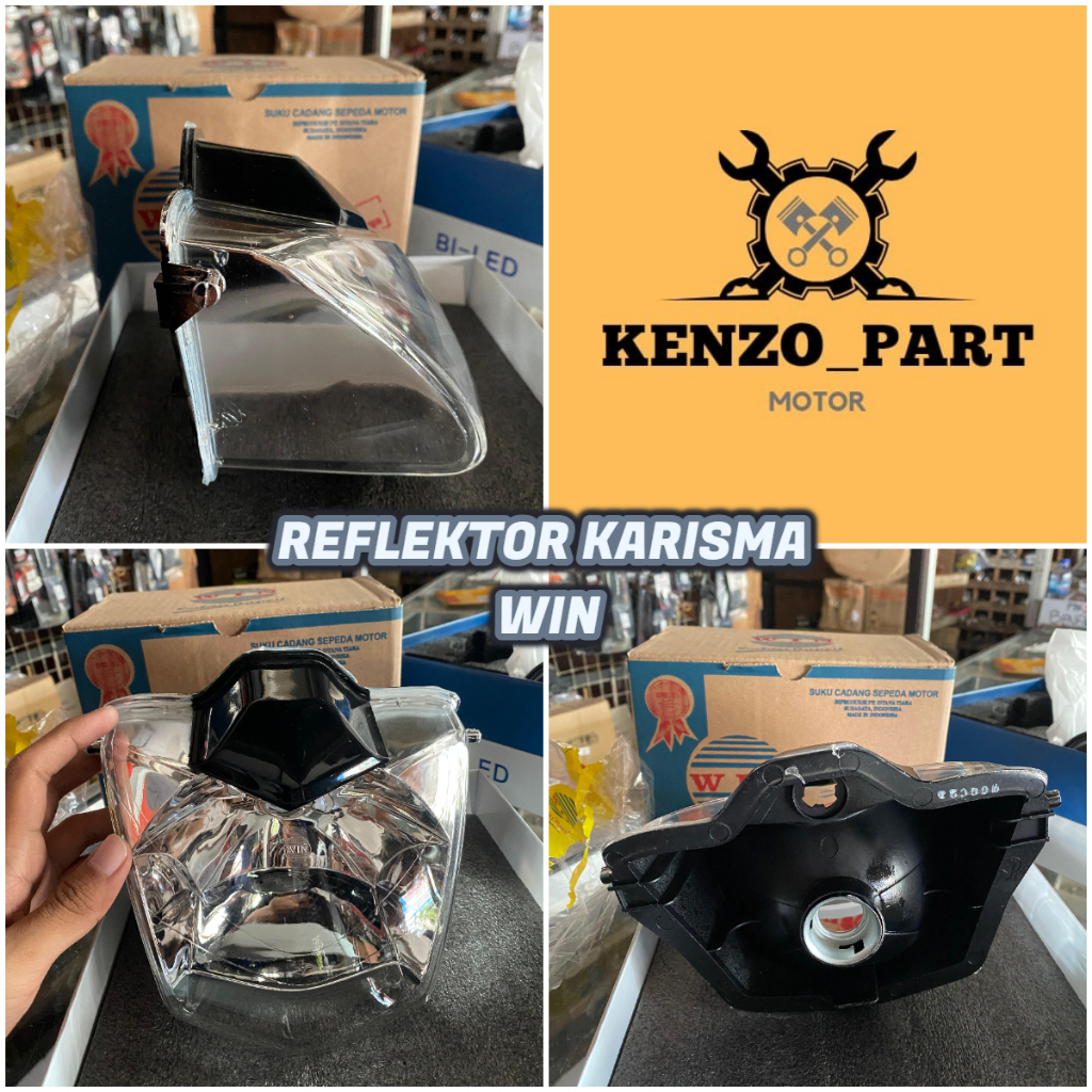REFLEKTOR HEADLAMP KARISMA MERK WIN || REFLEKTOR / LAMPU DEPAN KARISMA MERK WIN