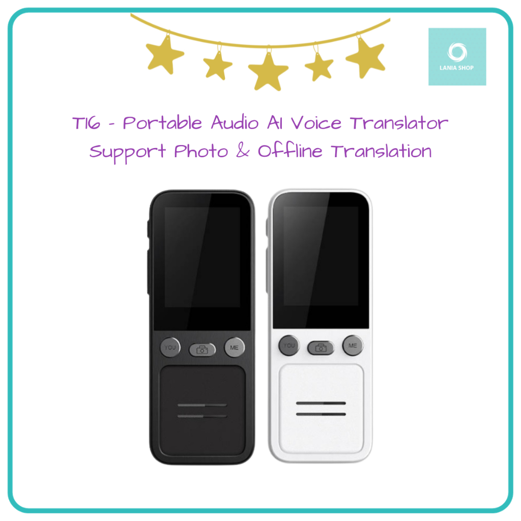 T16 - Portable Audio AI Voice Translator - Support Photo Translation