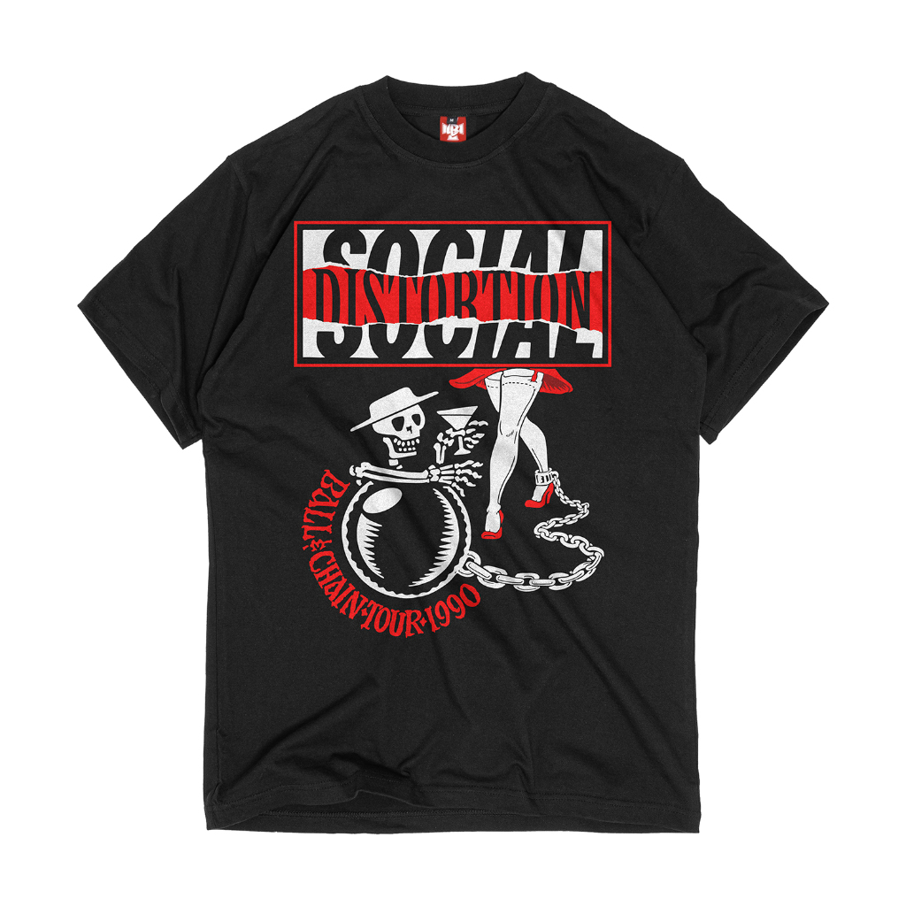 T-Shirt Social Distortion - Ball & Chain Tour 1990