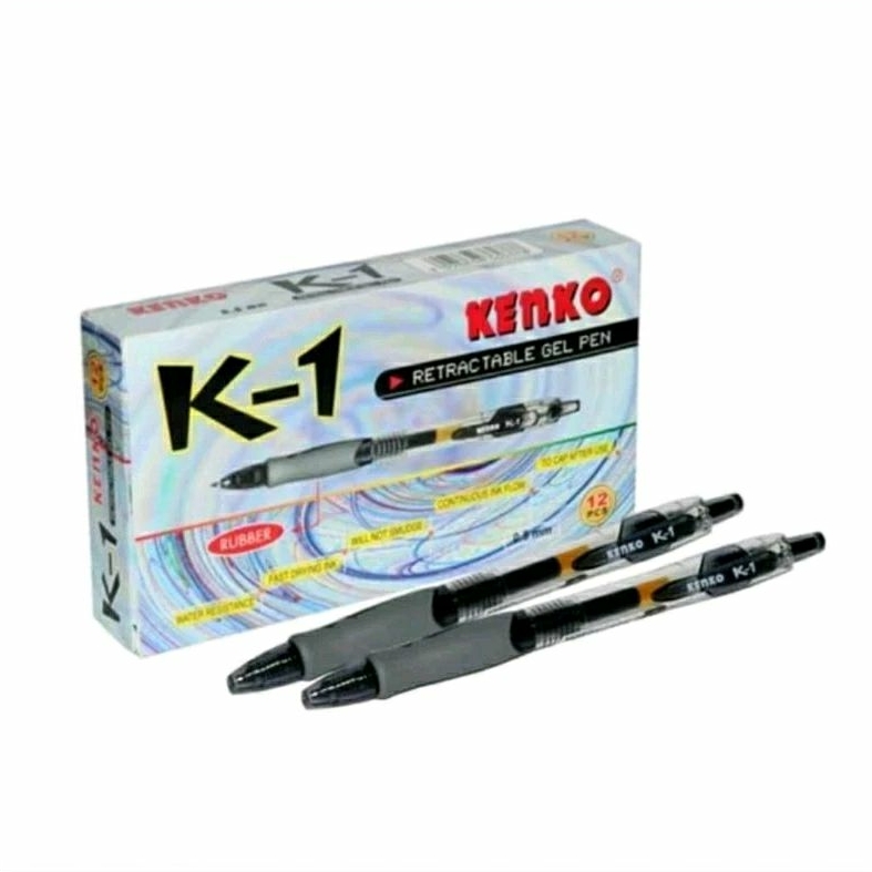 

Pulpen Gel Kenko K1 Retractable 0,5mm (isi 12 pcs)