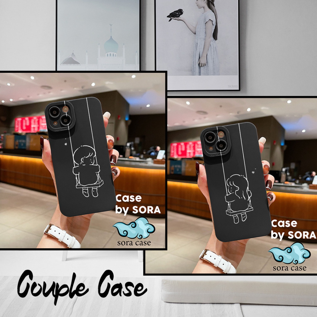 Couple Case Iphone 15 14 13 12 11 X Xs Xr Pro Max Plus/Samsung/Redmi/Oppo/Vivo/Infinix/Realme Casing