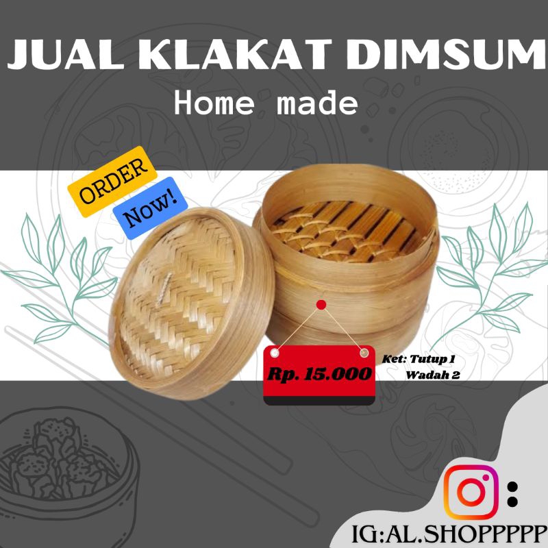 KLAKAT BAMBU WADAH DIMSUM