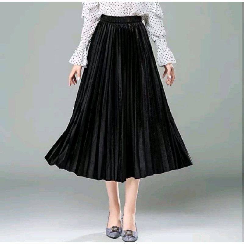 Rok Plisket Bludru 7/8