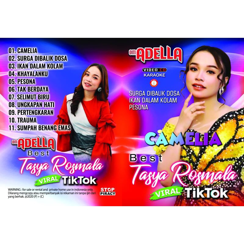 KASET VCD DVD KARAOKE OM.ADELLA BEST TASYA CAMELIA