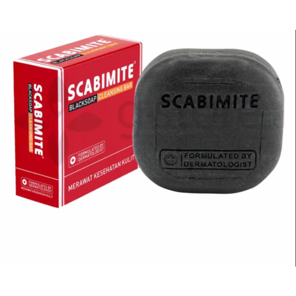 SCABIMITE BLACK SOAP 60 GRAM SABUN MEMBANTU MENGURANGI SCABIES