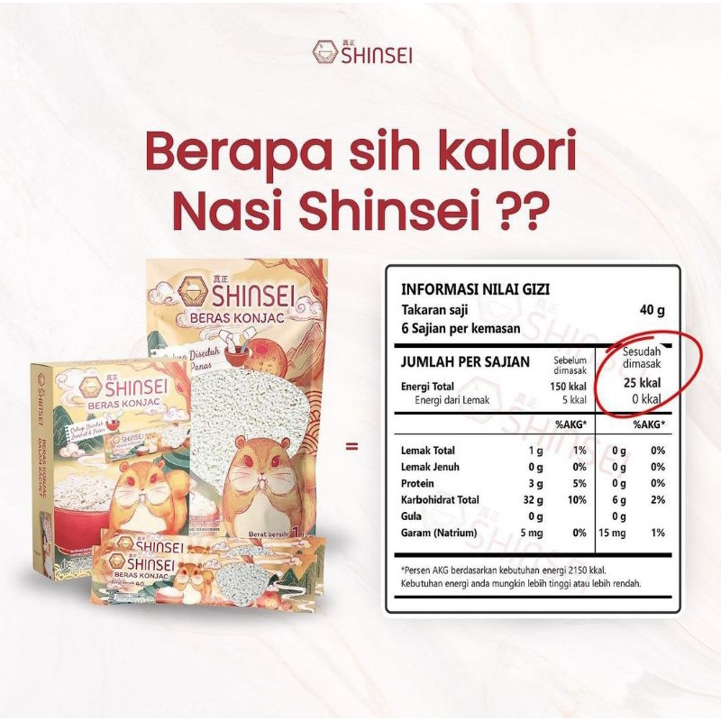 

SHINSEI BERAS PORANG 1KG