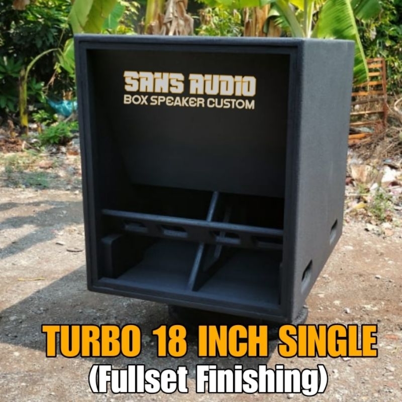 Box speaker turbo 18 inch finishing