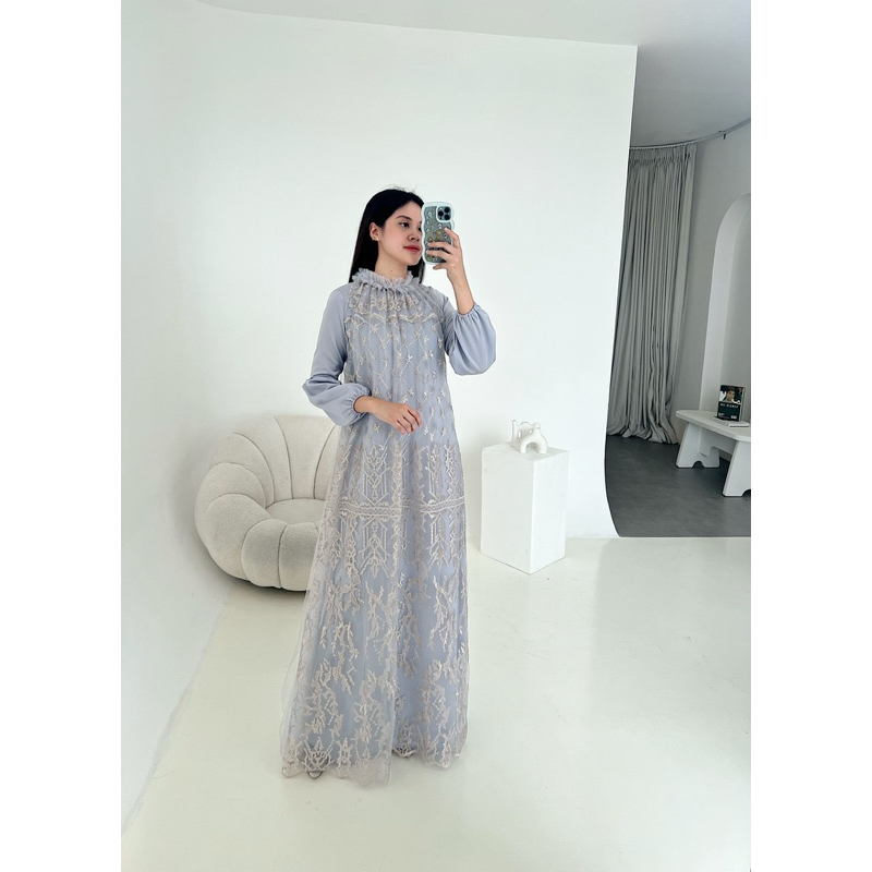 amrthelabel / kareena dress/ ice blue