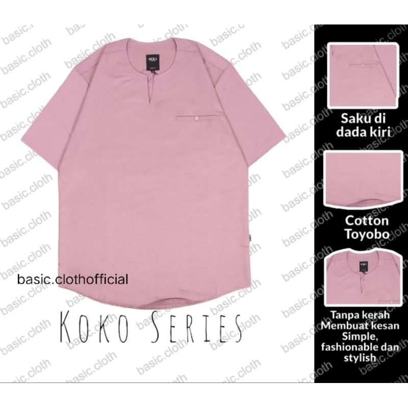 Wolv Baju Koko Pria Dewasa | Baju Muslim Pria