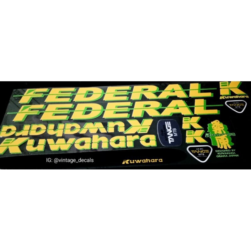 sticker decals replacement Federal kuwahara (dewa)