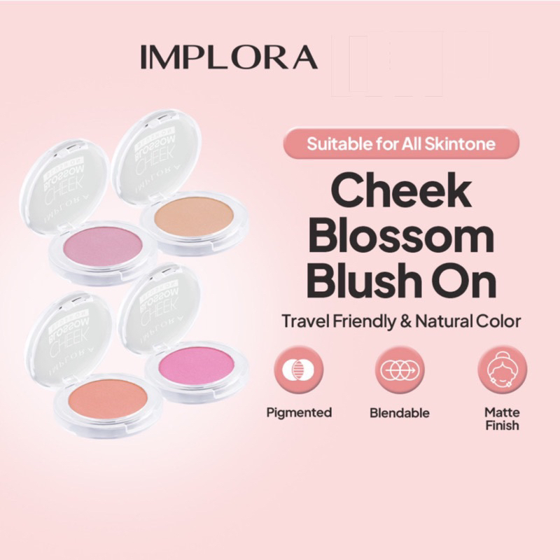 Implora Cheek Blossom Blush On | Blush on implora | Blush on murah