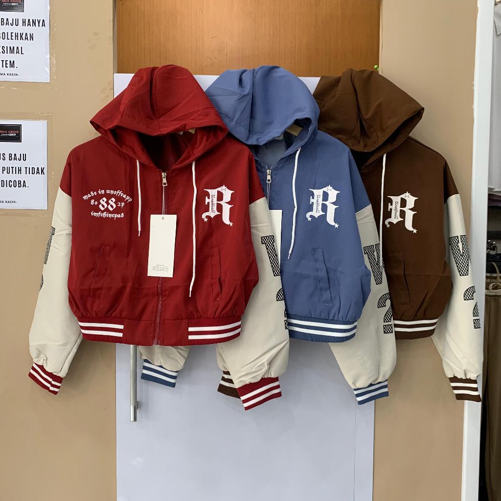 Sweater Hoodie Crop | Sweater Crop Wanita | Sweater Import | Jaket Crop Wanita