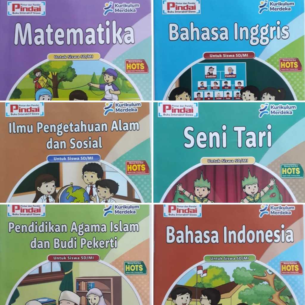 LKS PINDAI SD KURIKULUM MERDEKA ARYA DUTA | LKS BAHASA INDONESIA | LKS BAHASA INGGRIS | LKS IPAS | L