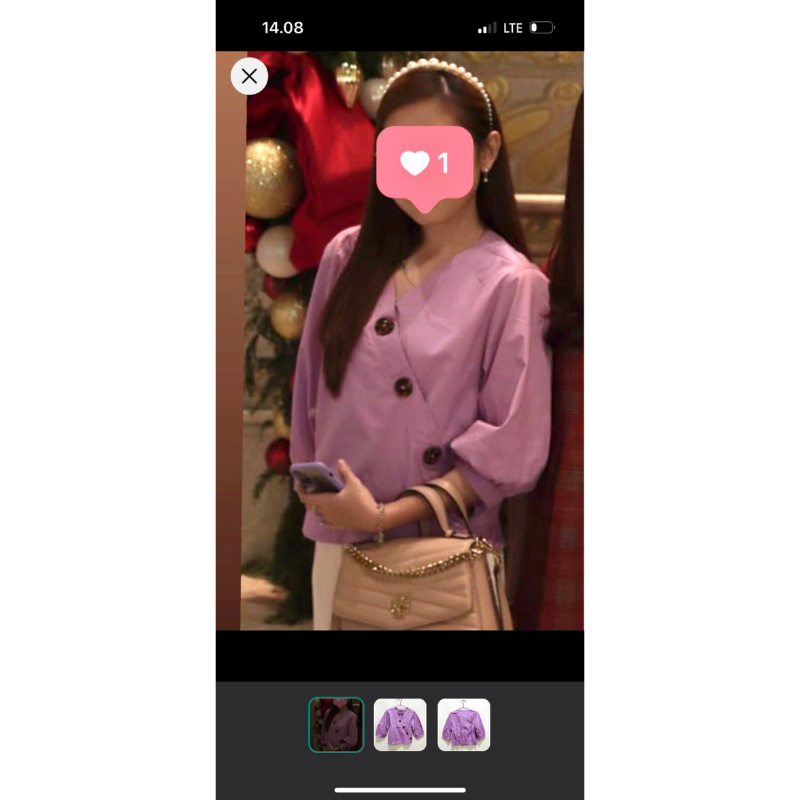 blouse lilac