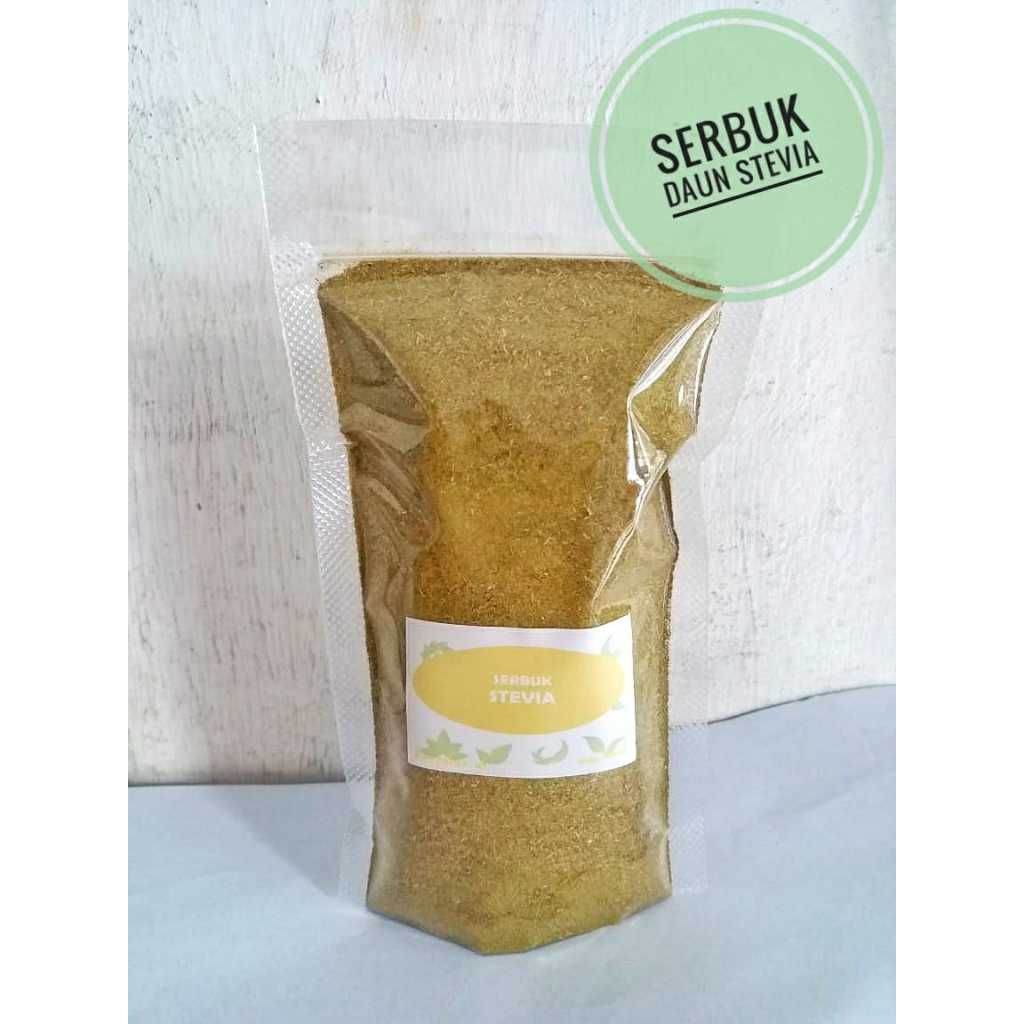

serbuk daun stevia murni 100gr herbal bubuk daun stevia asli 100gr
