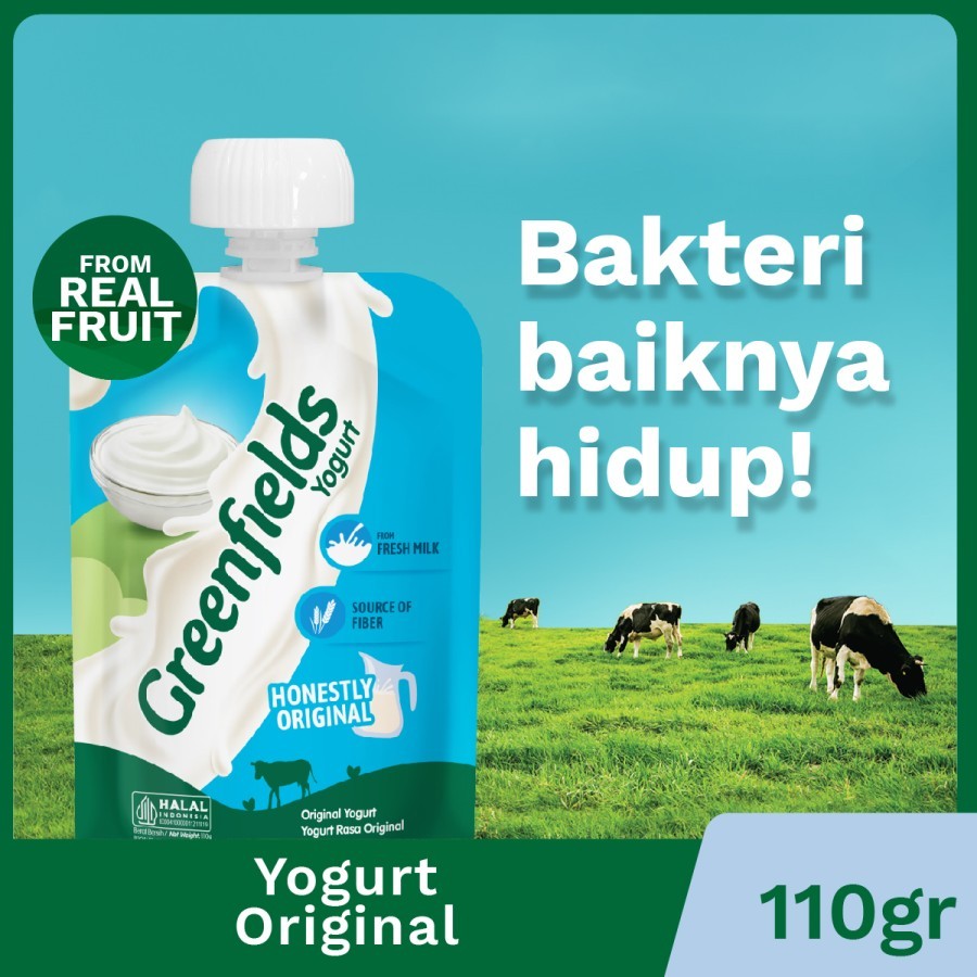 GREENFIELD YOGURT POUCH ORIGINAL 110GR