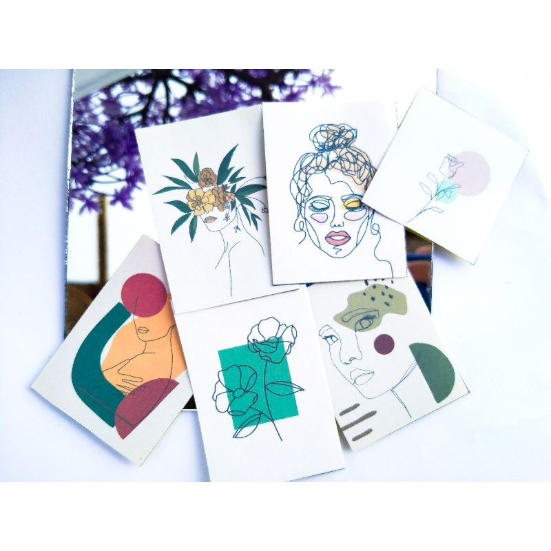 

25pcs Sticker Lukisan / Sticker Lukisan Wajah / Sticker Bullet Journal / Sticker Aesthetic