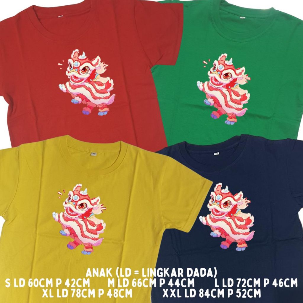 KAOS LCC IMLEK BARONGSAI / KAOS IMLEK COUPLE FAMILY / KAOS SINCIA NAGA