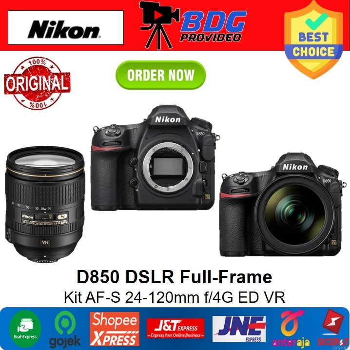 NIKON D850 Kit AF-S 24-120mm Garansi Resmi / Kamera DSLR Full-Frame Nikon D850 Kit AF-S 24-120mm f/4