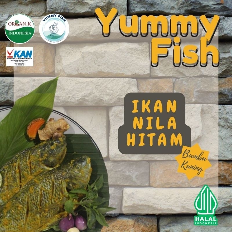 

IKAN NILA HITAM BUMBU KUNING 500 - 600 gram