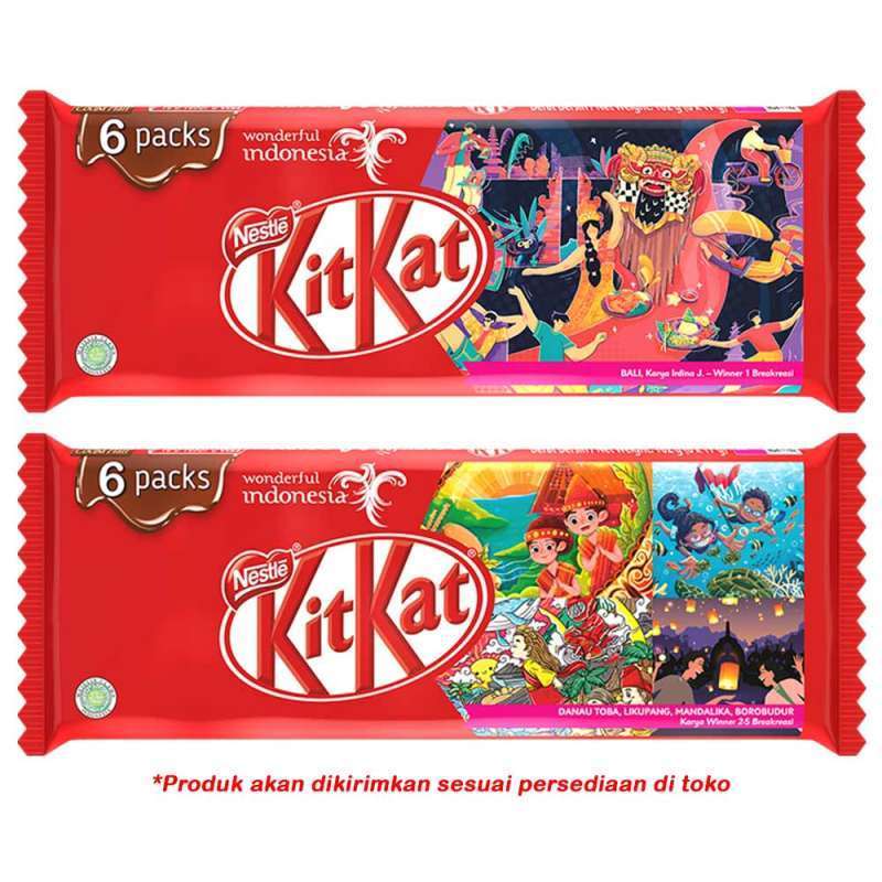 

Kitkat Multipack 6 x 17 gram - Coklat Kit Kat - Perpaduan Coklat Susu Dengan Wafer