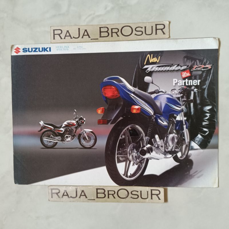 Poster brosur katalog leaflet Suzuki Thunder/Suzuki Thunder125 2005